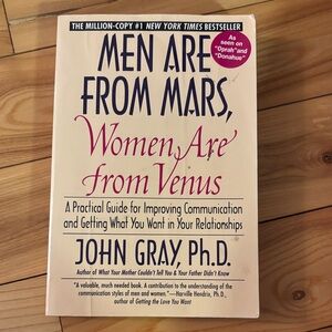 Men Are From Mars, Women Are From Venus by John Gray - Cream & Navy